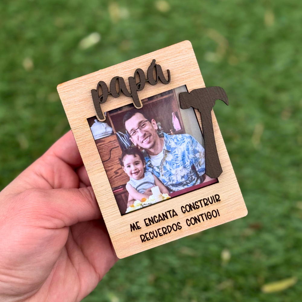 Imán Papá con Foto