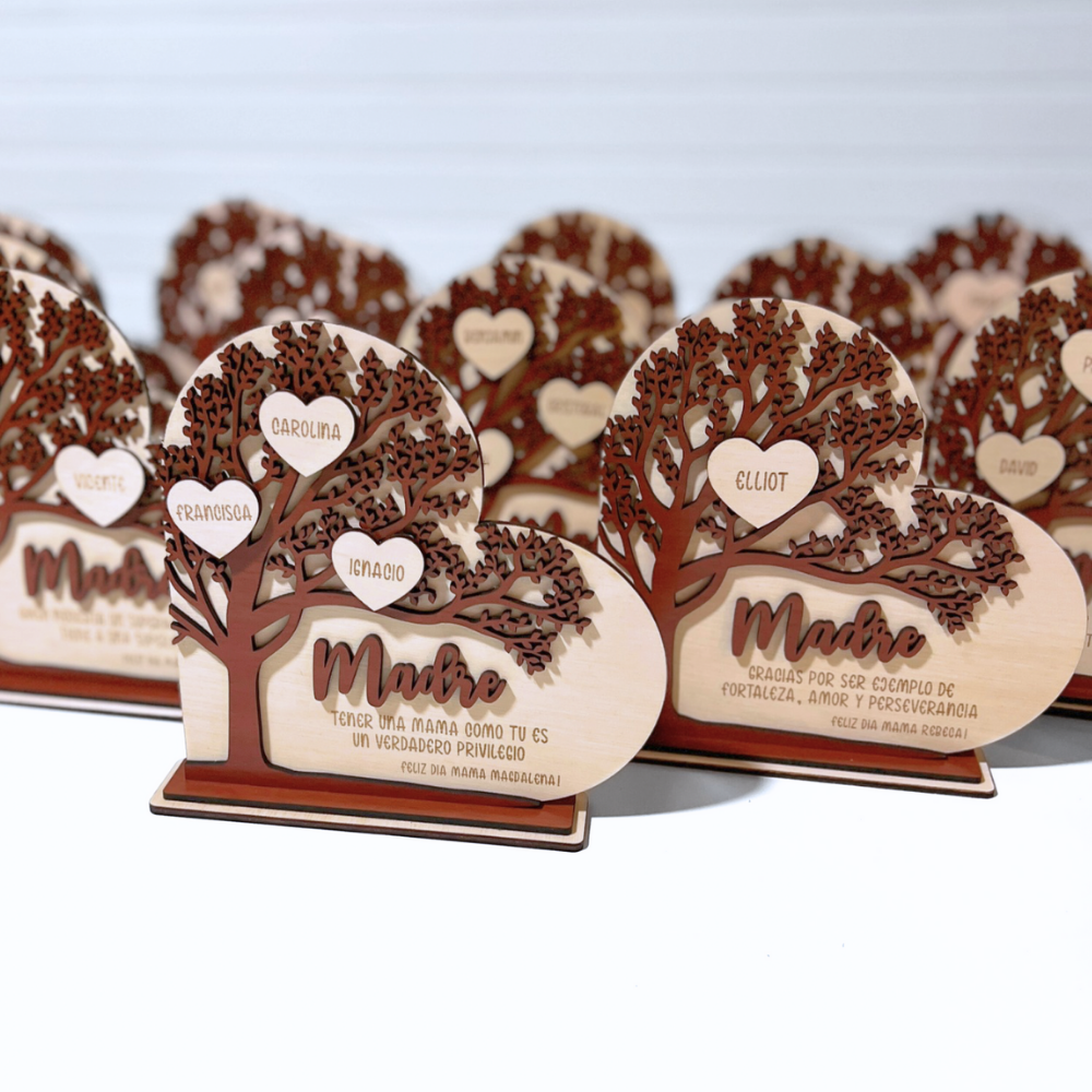 Decoración Árbol Corazones