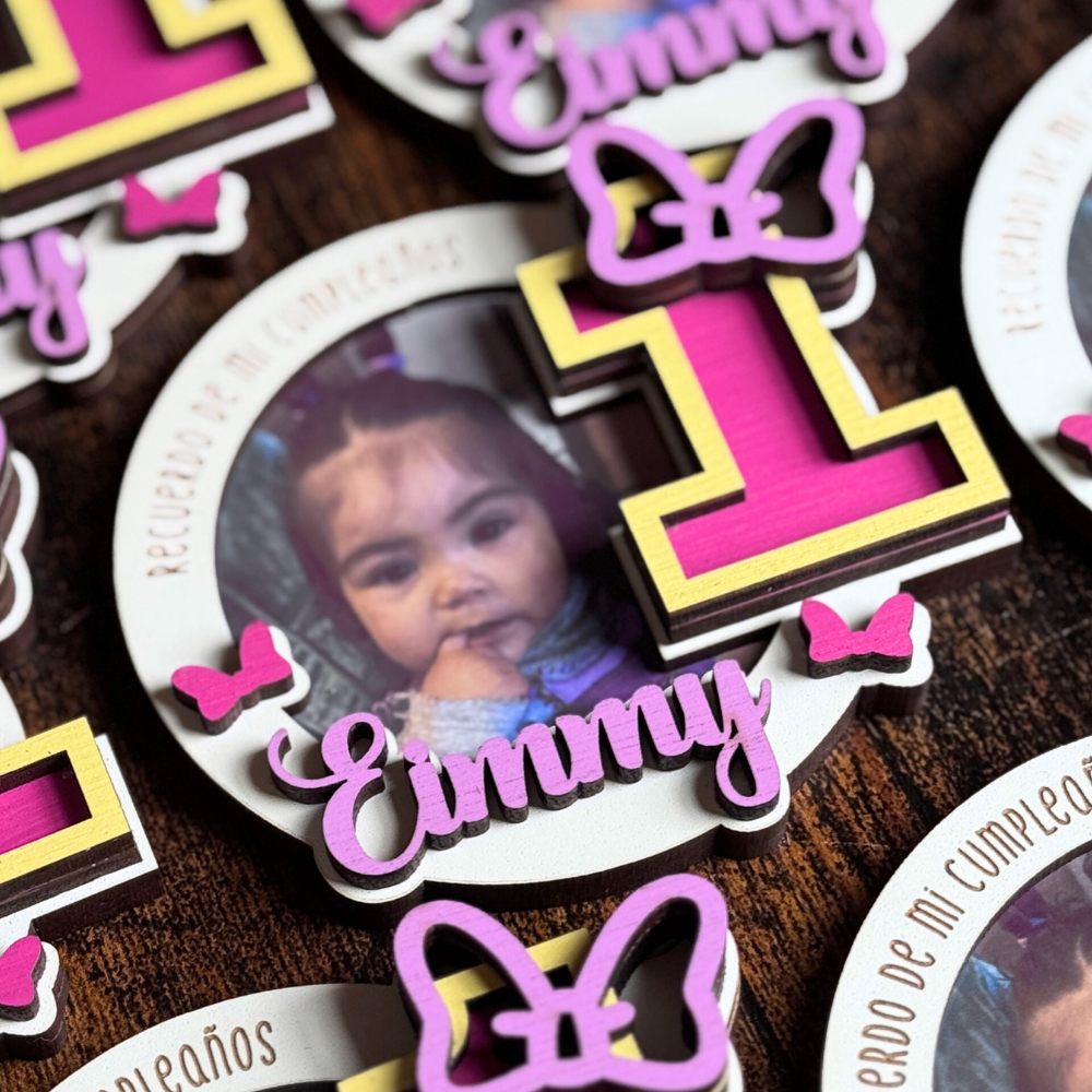 Recuerdos Minnie con foto 6x6