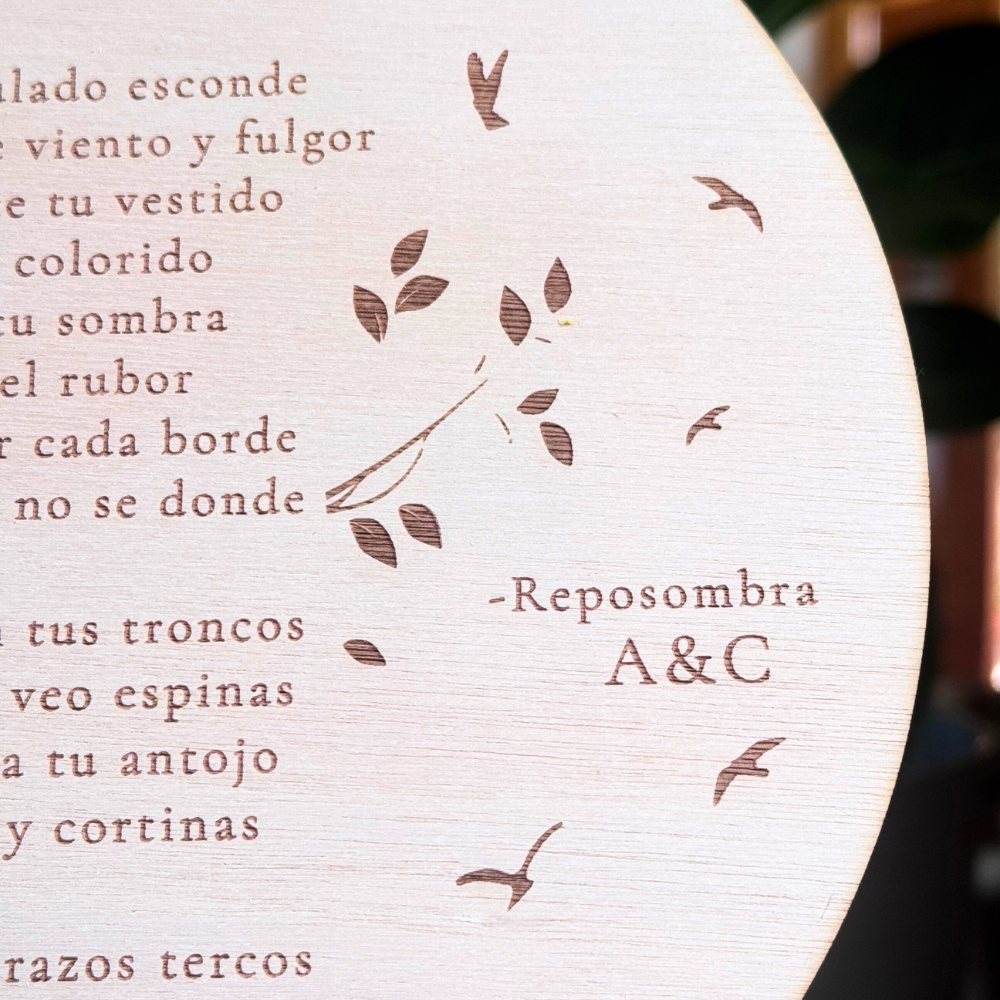 Decoración Dedicatoria Personalizada