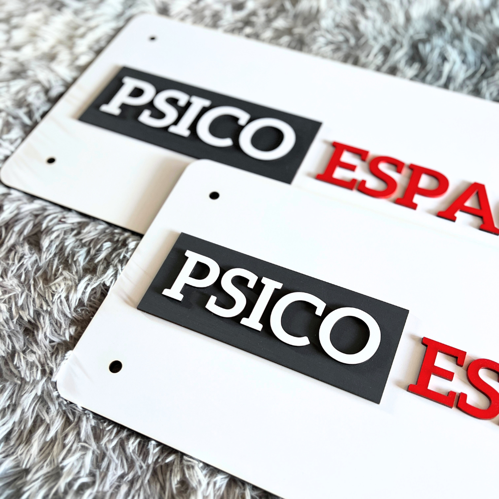 Letrero Relieve Logo Rectangular