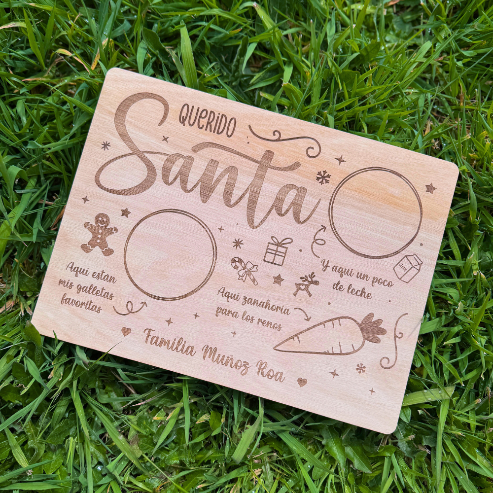 Tablita Navideña Santa