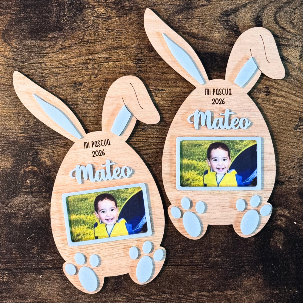 Imán de Pascua con Foto