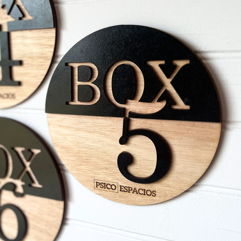 Letrero Relieve Locales Circular