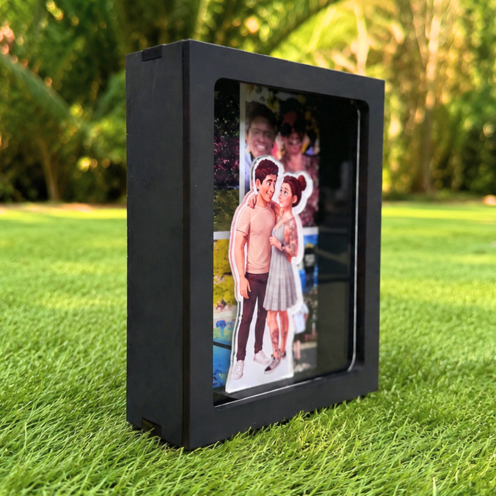 Caja LED con fotos