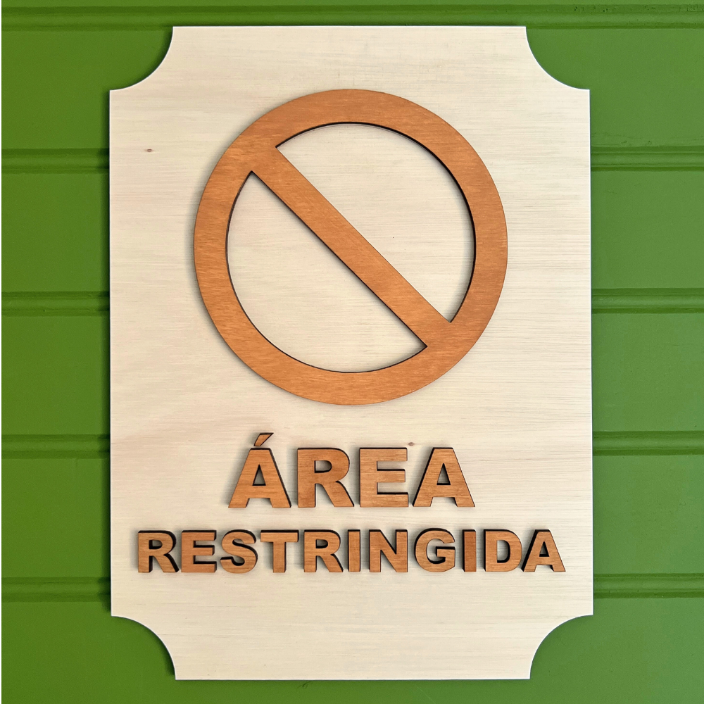 Letrero Señaletica Relieve Rectangular