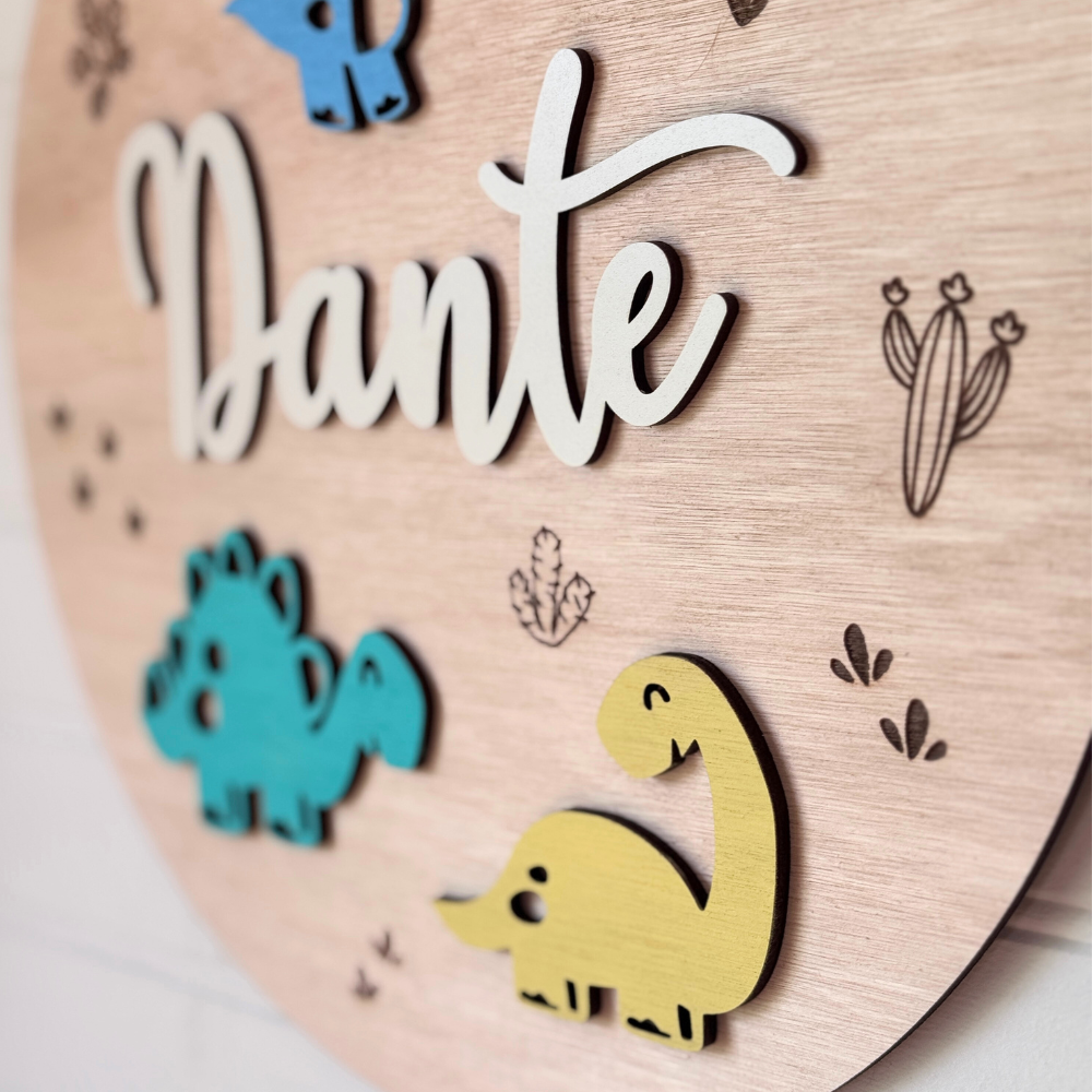 Cartel Nombre Dinosaurios