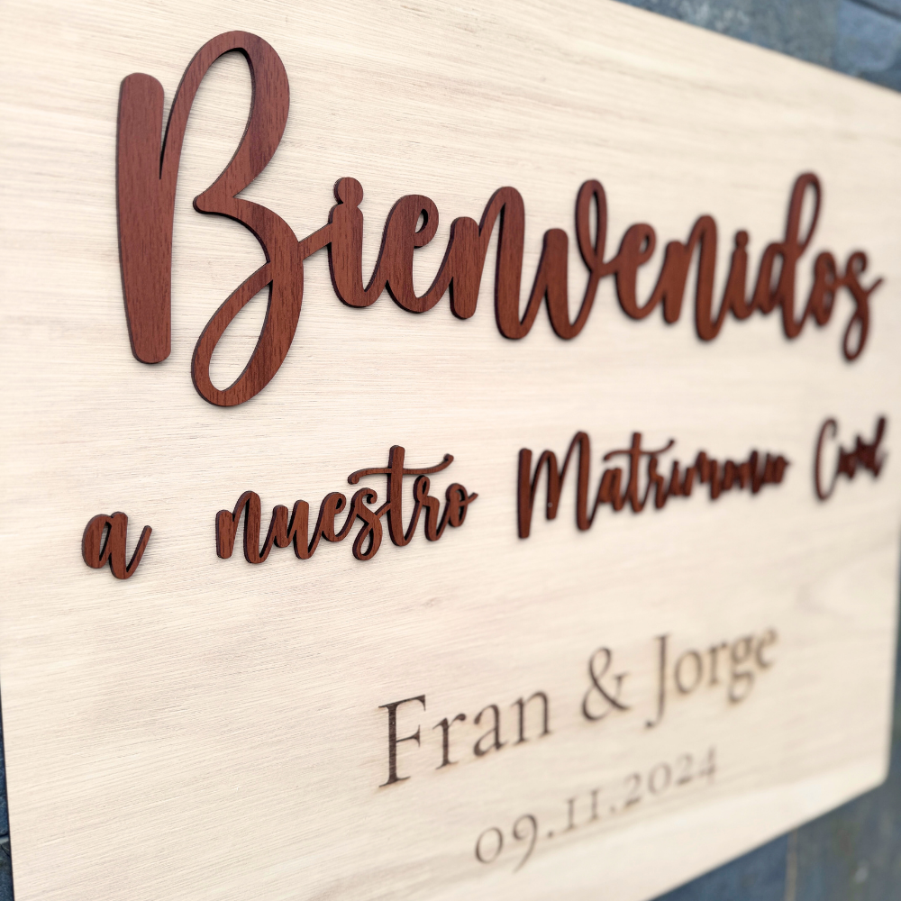 Letrero Bienvenida