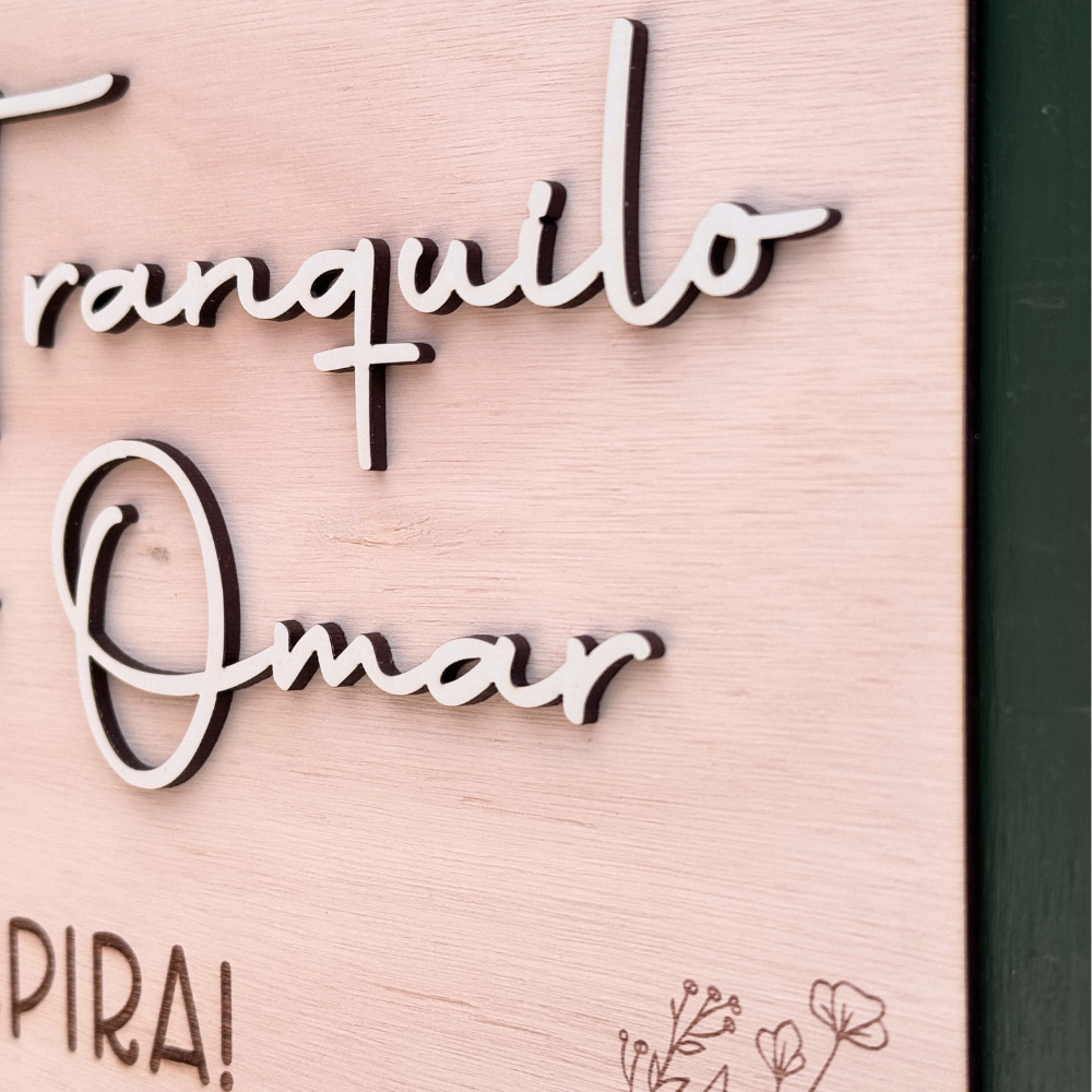 Letrero Relieve Personalizado