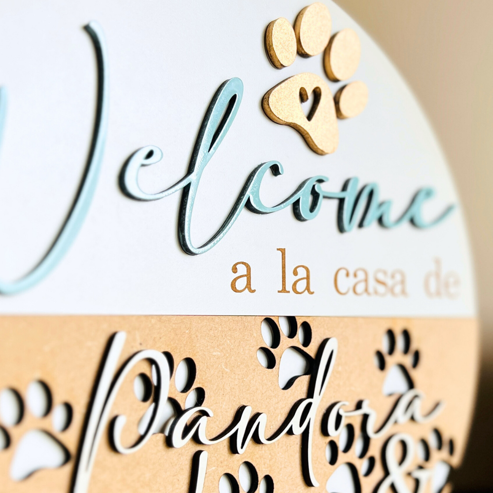 Cartel Bienvenida Mascotas