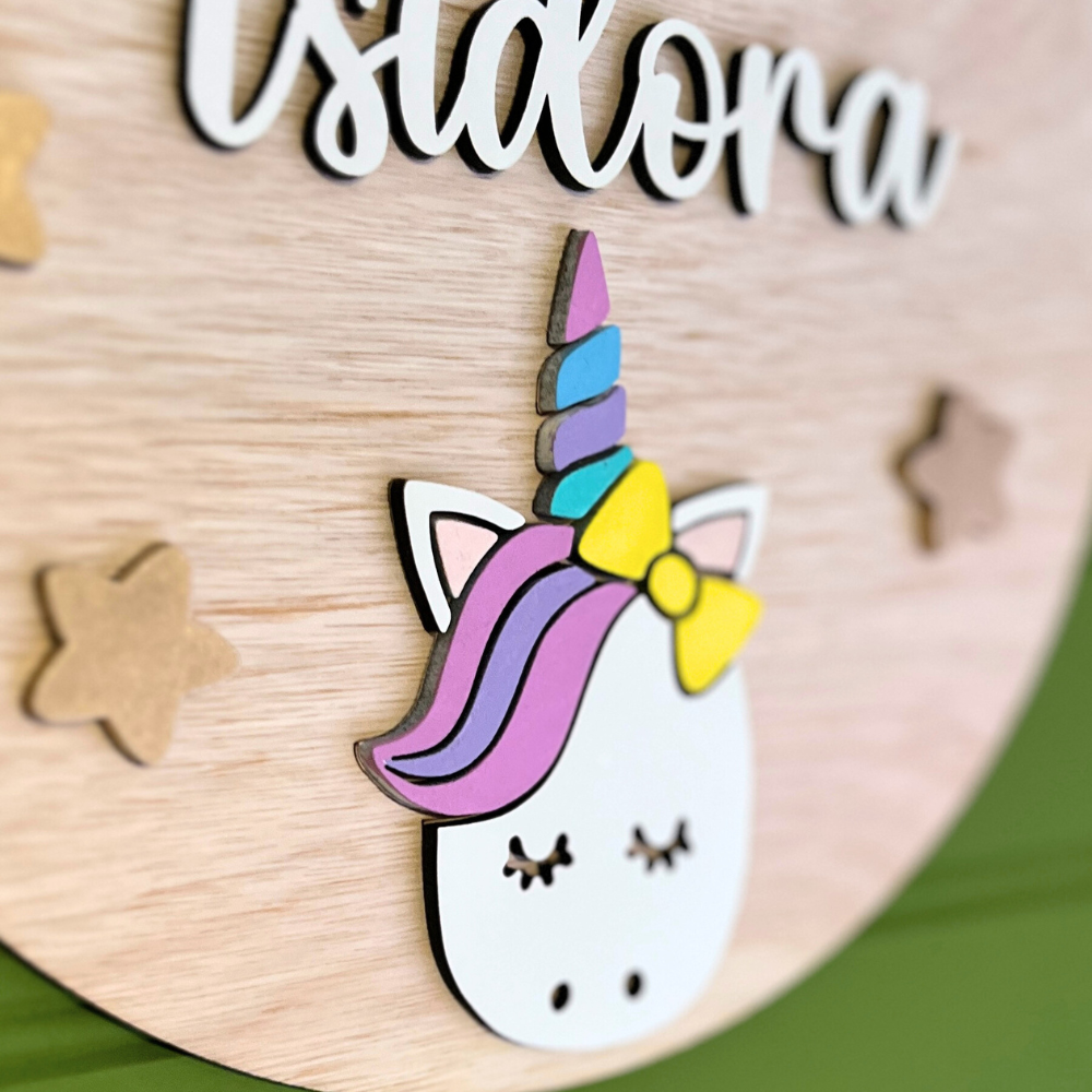 Cartel Nombre Unicornio
