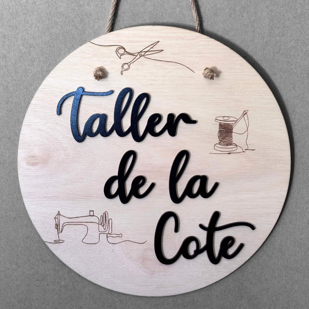 Letrero Puerta Relieve Personalizado