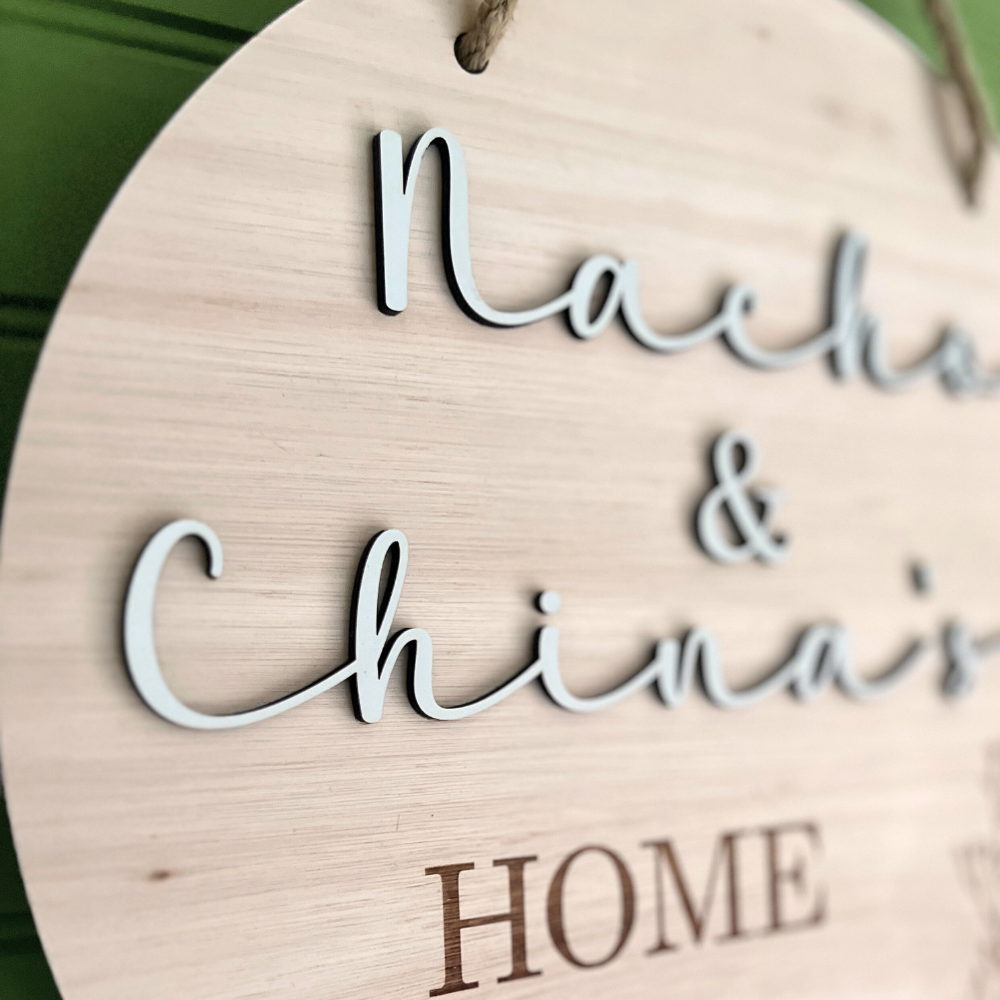 Cartel Bienvenida Nombres