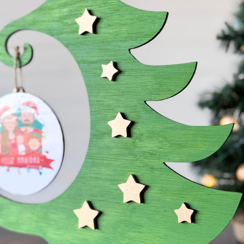 Árbol con Esfera Personalizada + Foto