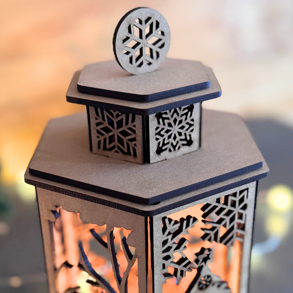 Portavelas Navideño