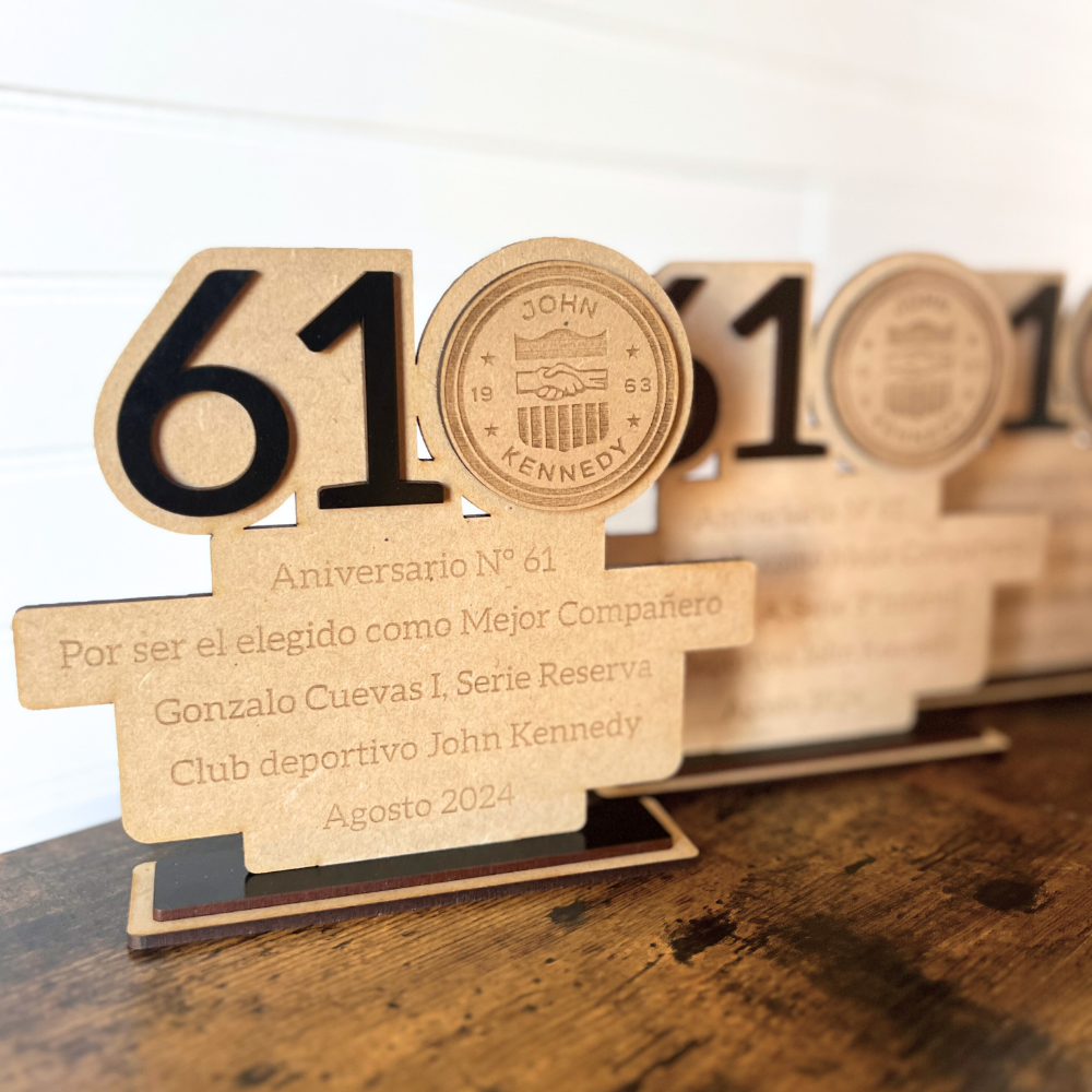 Trofeo Personalizado Dedicatoria