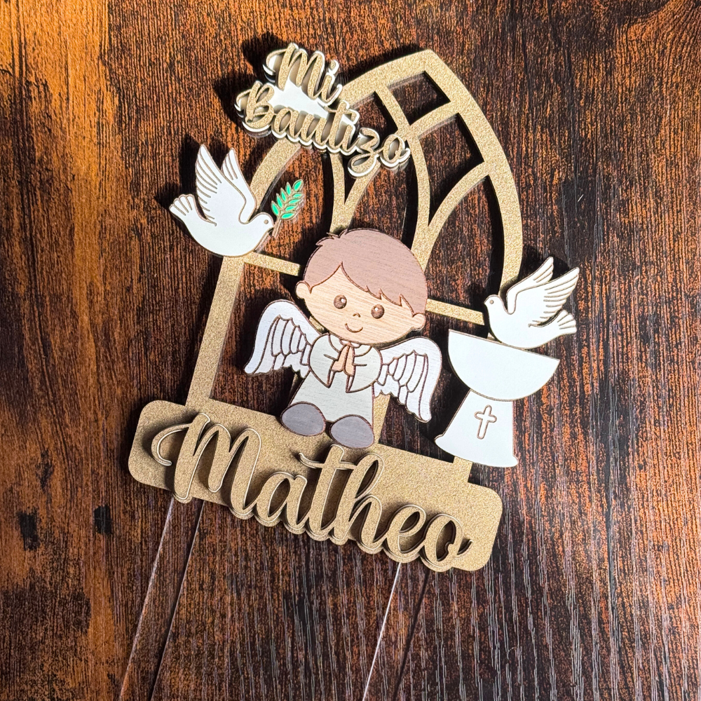 Topper Torta Bautizo