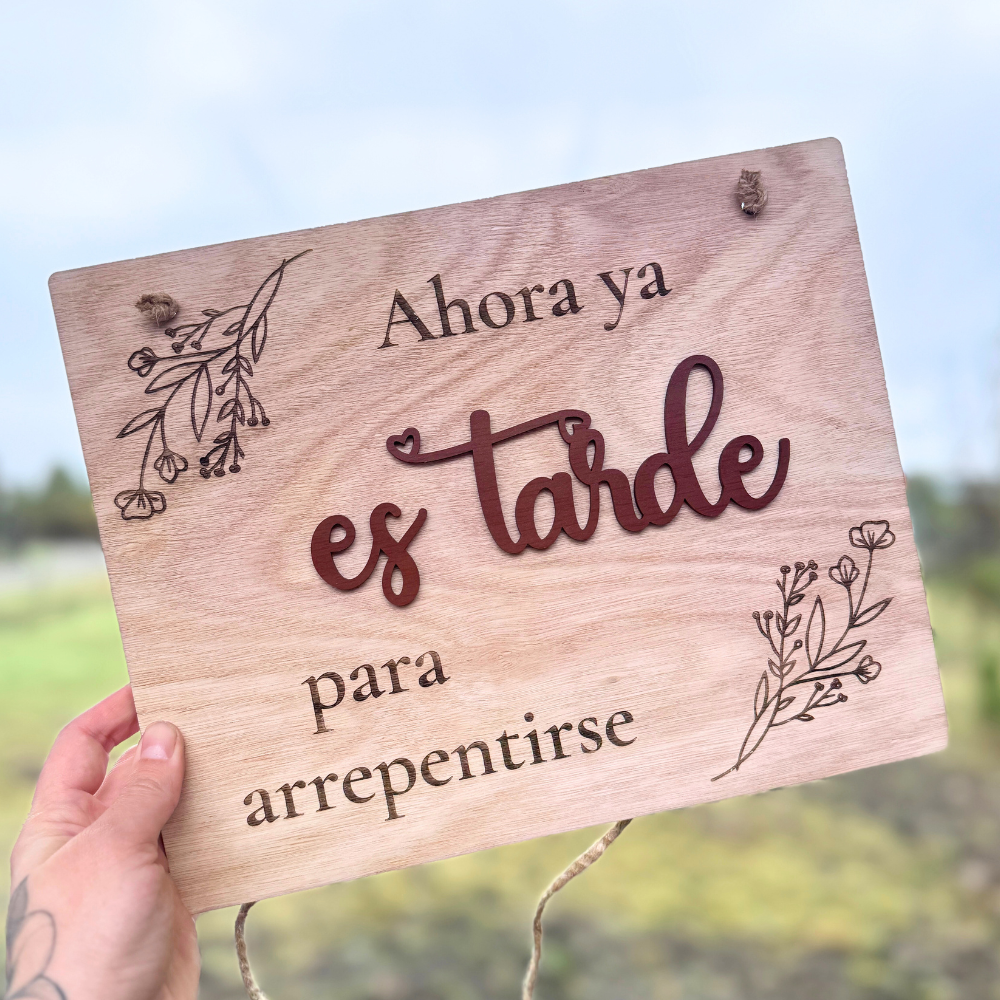 Letrero Relieve Personalizado