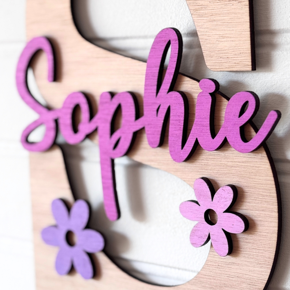 Iniciales con Nombre Pared