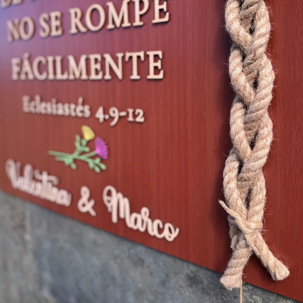 Cartel Cuerda Tres Hilos