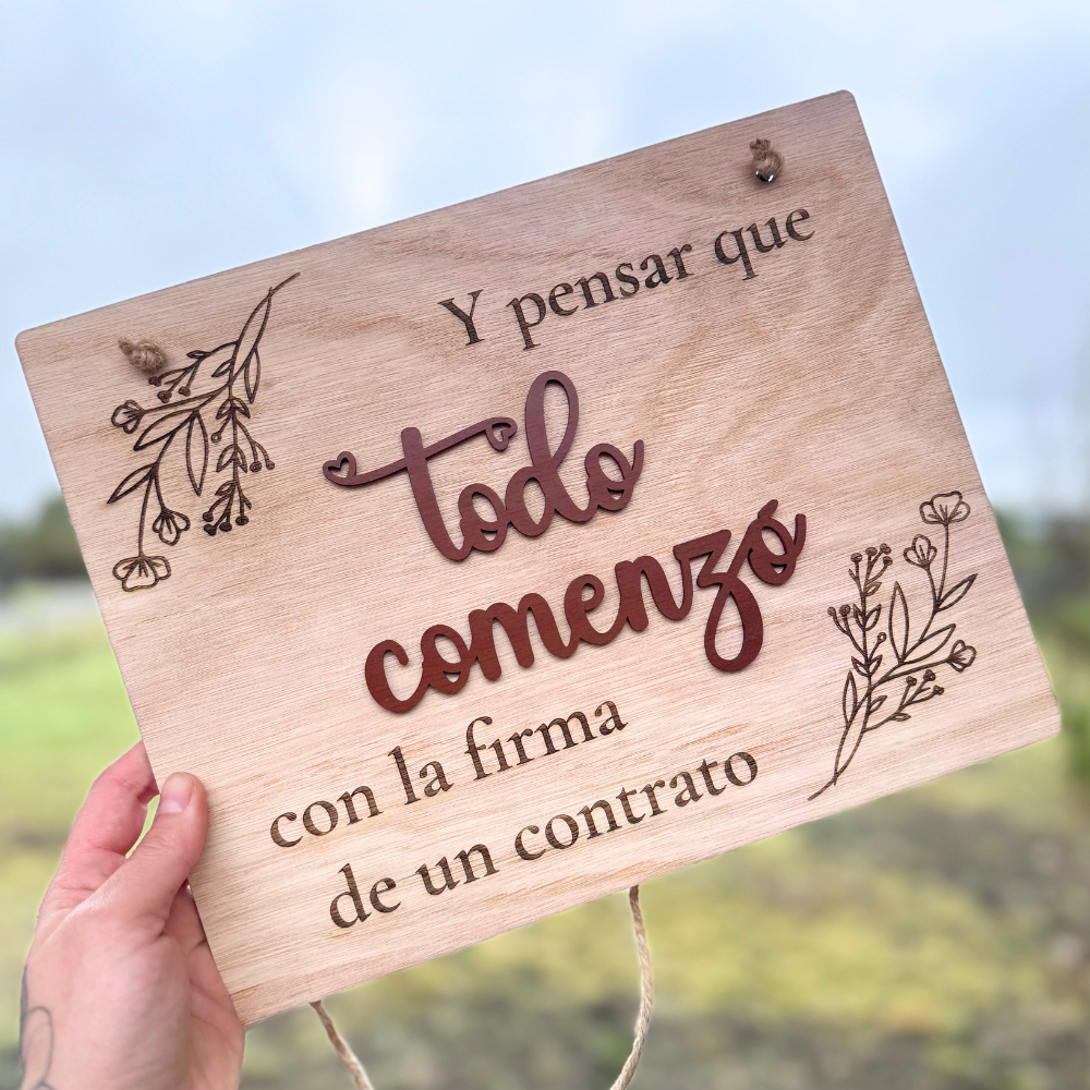 Letrero Relieve Personalizado