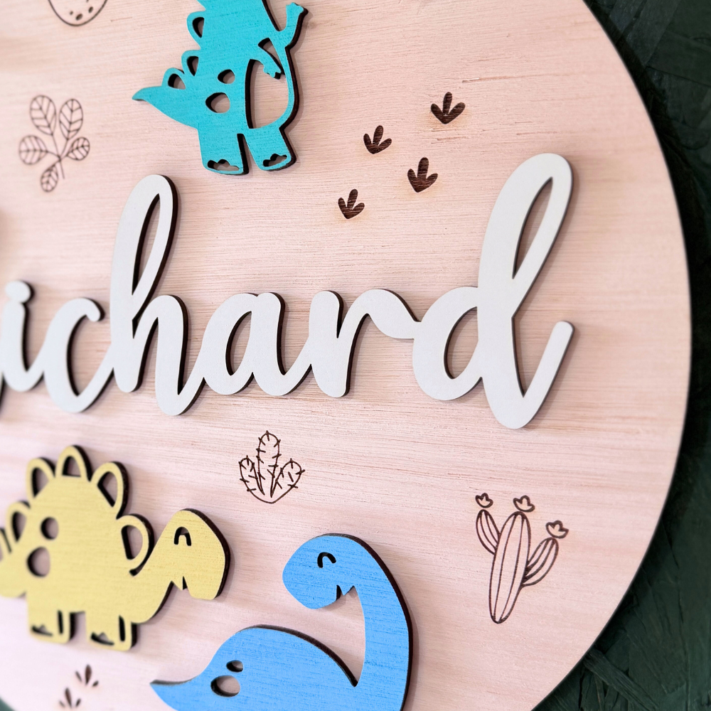 Cartel Nombre Dinosaurios