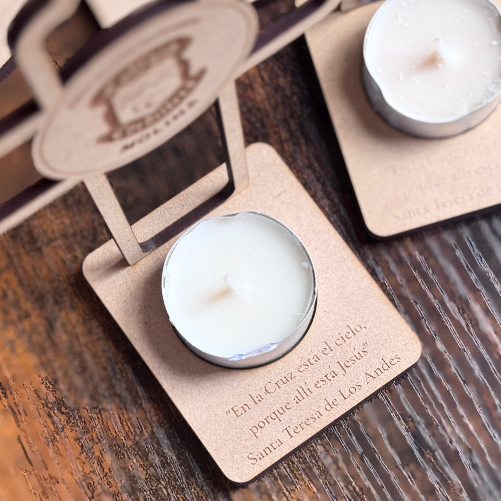 Recuerdos Portavelas Cruz