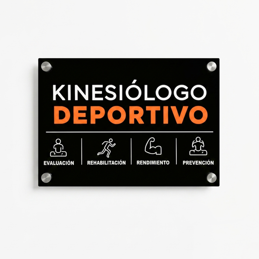Letrero Logo Rectangular Grabado Color