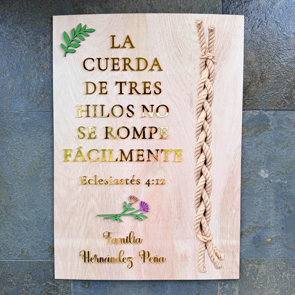 Cartel Cuerda Tres Hilos