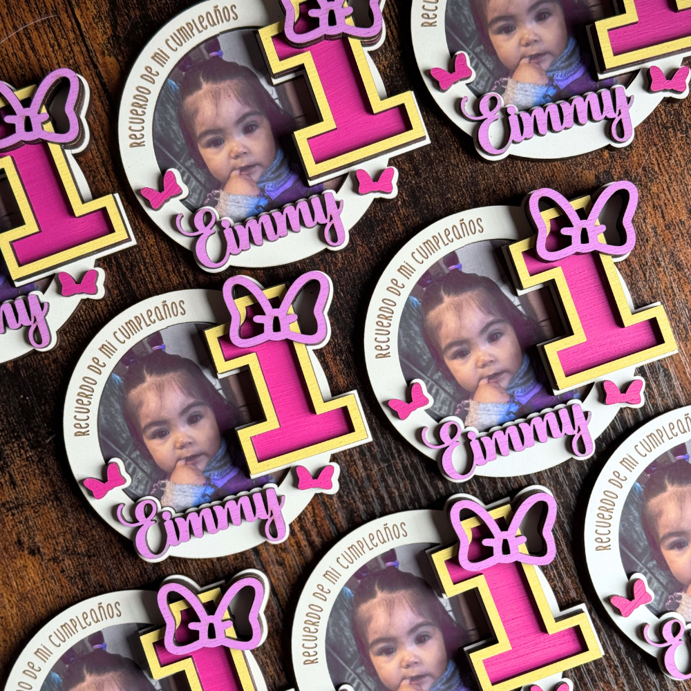 Recuerdos Minnie con foto 6x6