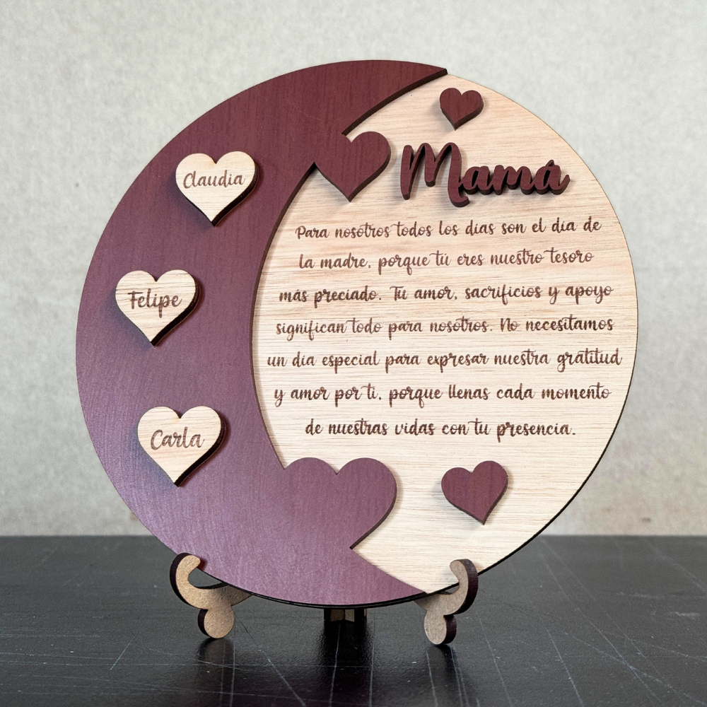 Decoración Corazones y Dedicatoria