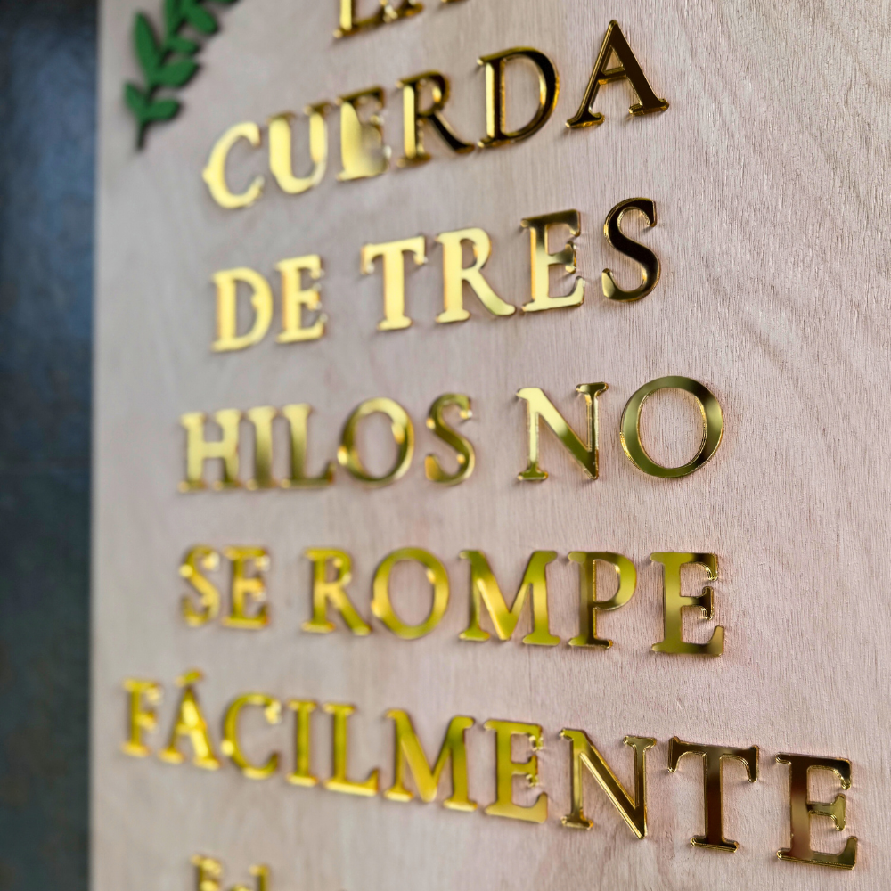 Cartel Cuerda Tres Hilos