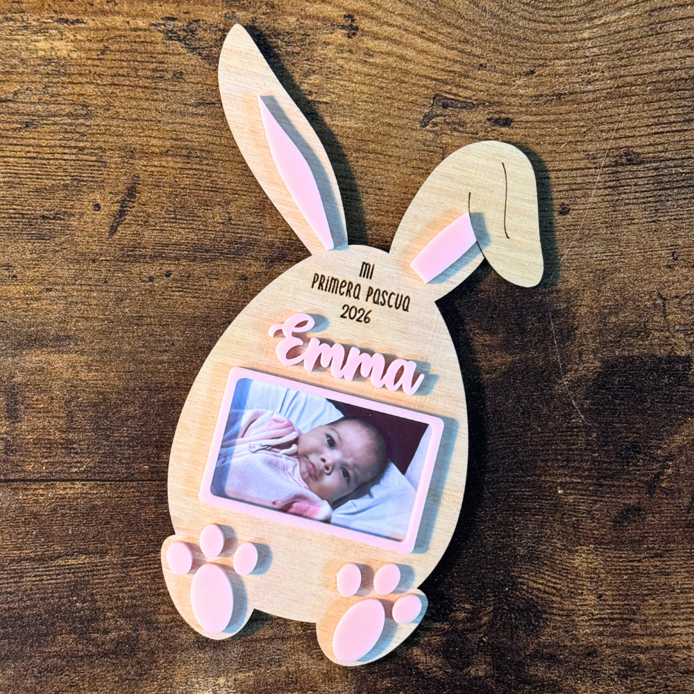 Imán de Pascua con Foto