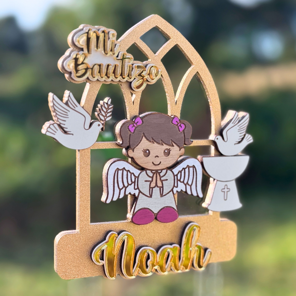 Topper Torta Bautizo