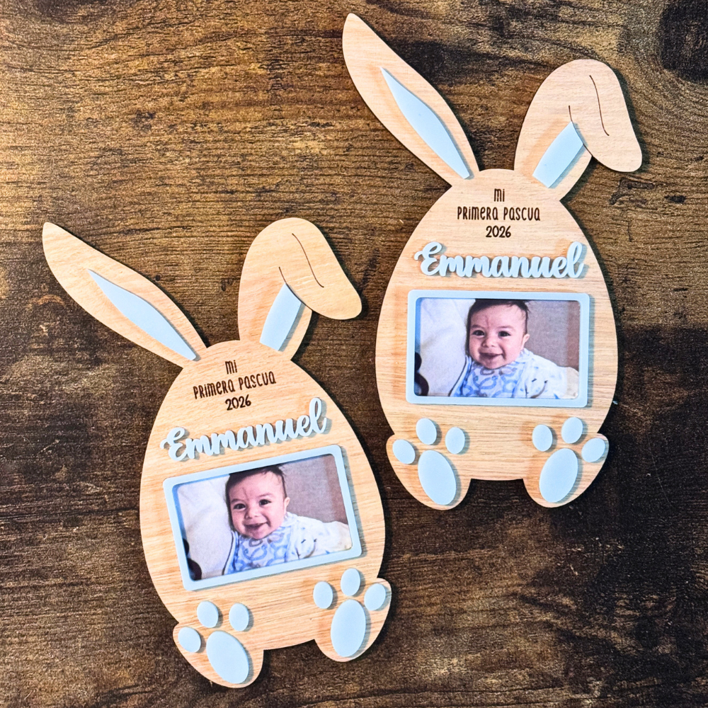 Imán de Pascua con Foto