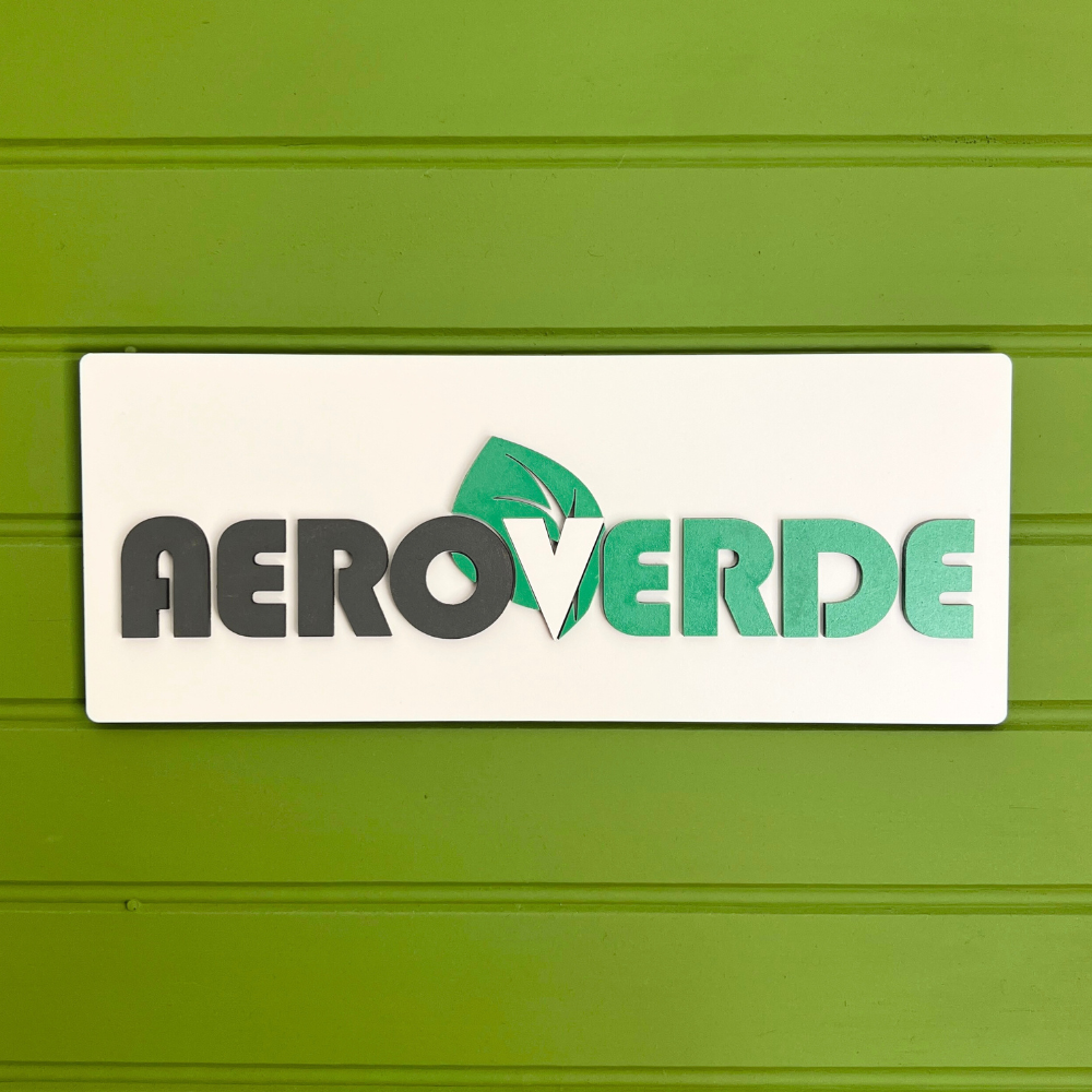 Letrero Relieve Logo Rectangular