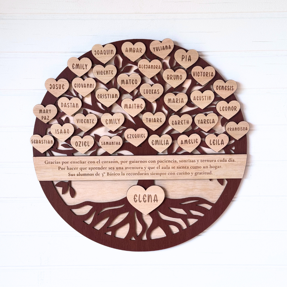 Árbol con Dedicatoria