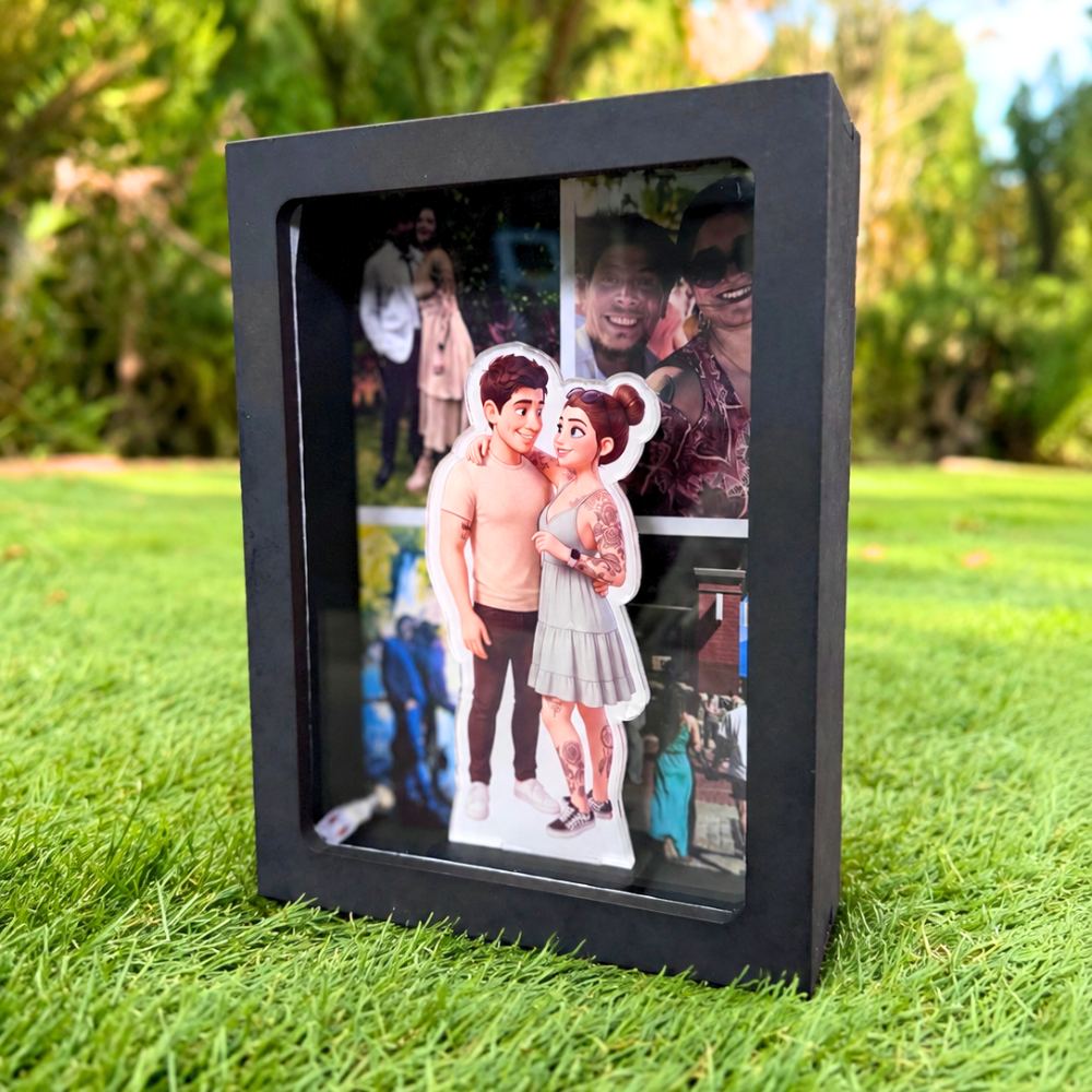 Caja LED con fotos
