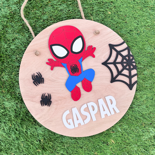 Cartel Nombre Spiderman