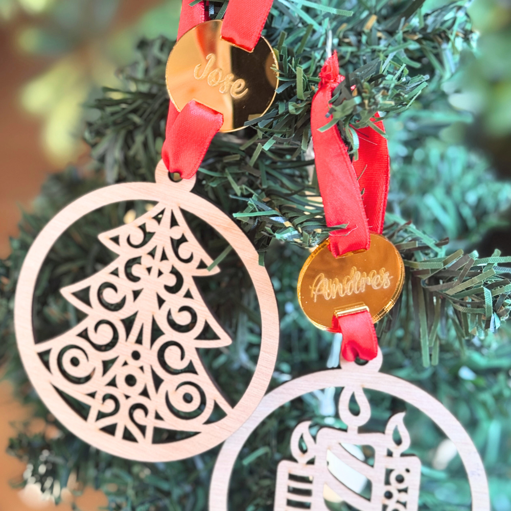 Esferas Navidad con Dijes