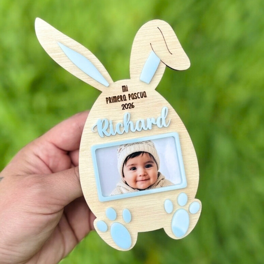 Imán de Pascua con Foto