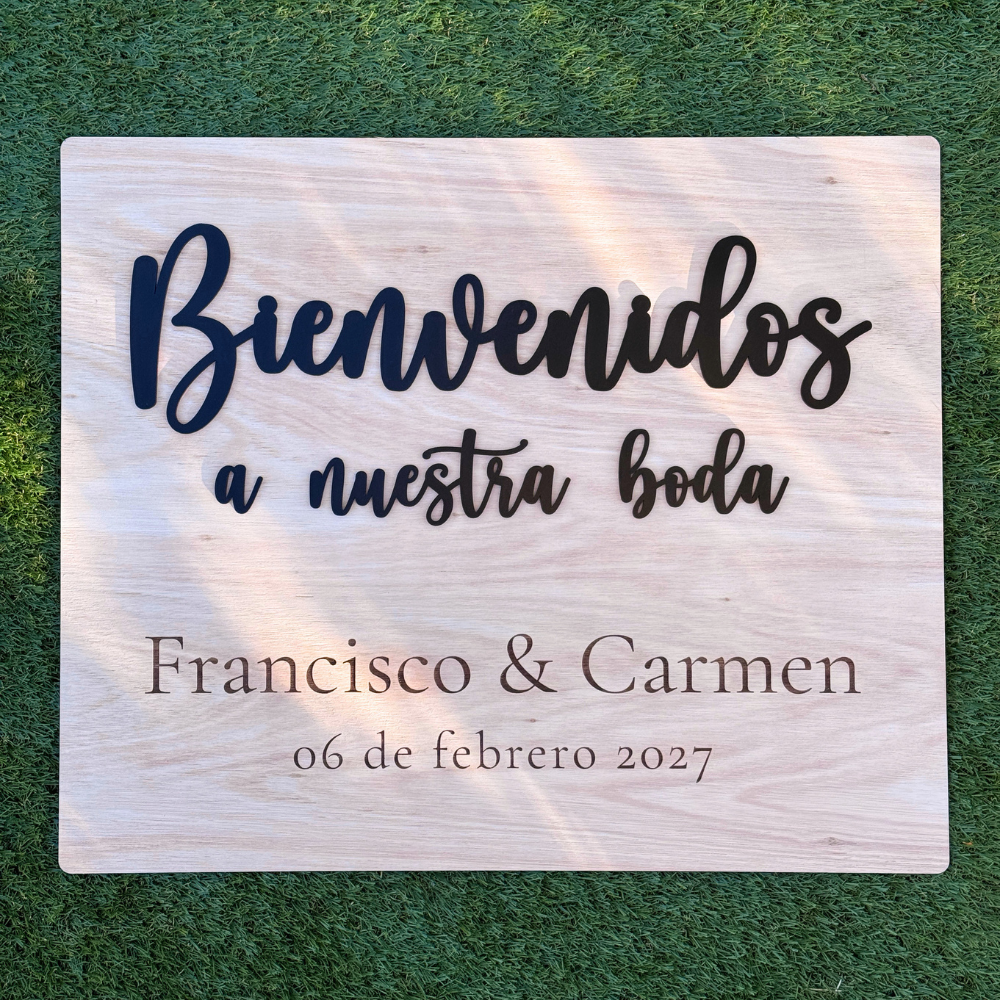 Letrero Bienvenida