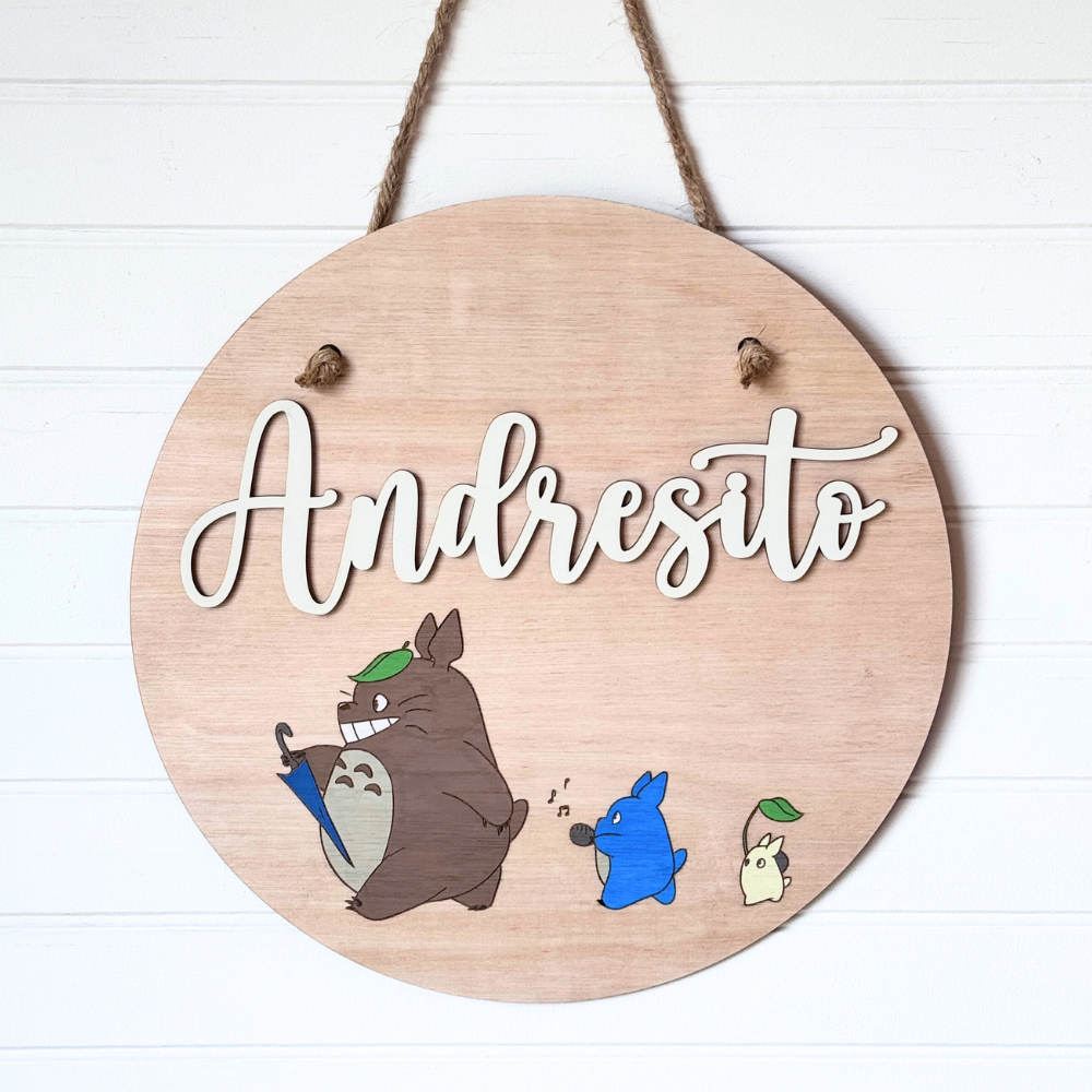 Cartel Nombre Totoro