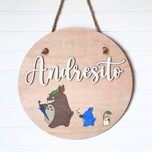Cartel Nombre Totoro