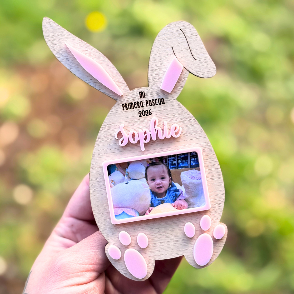 Imán de Pascua con Foto