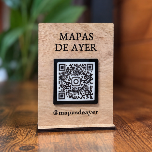Letrero Relieve QR
