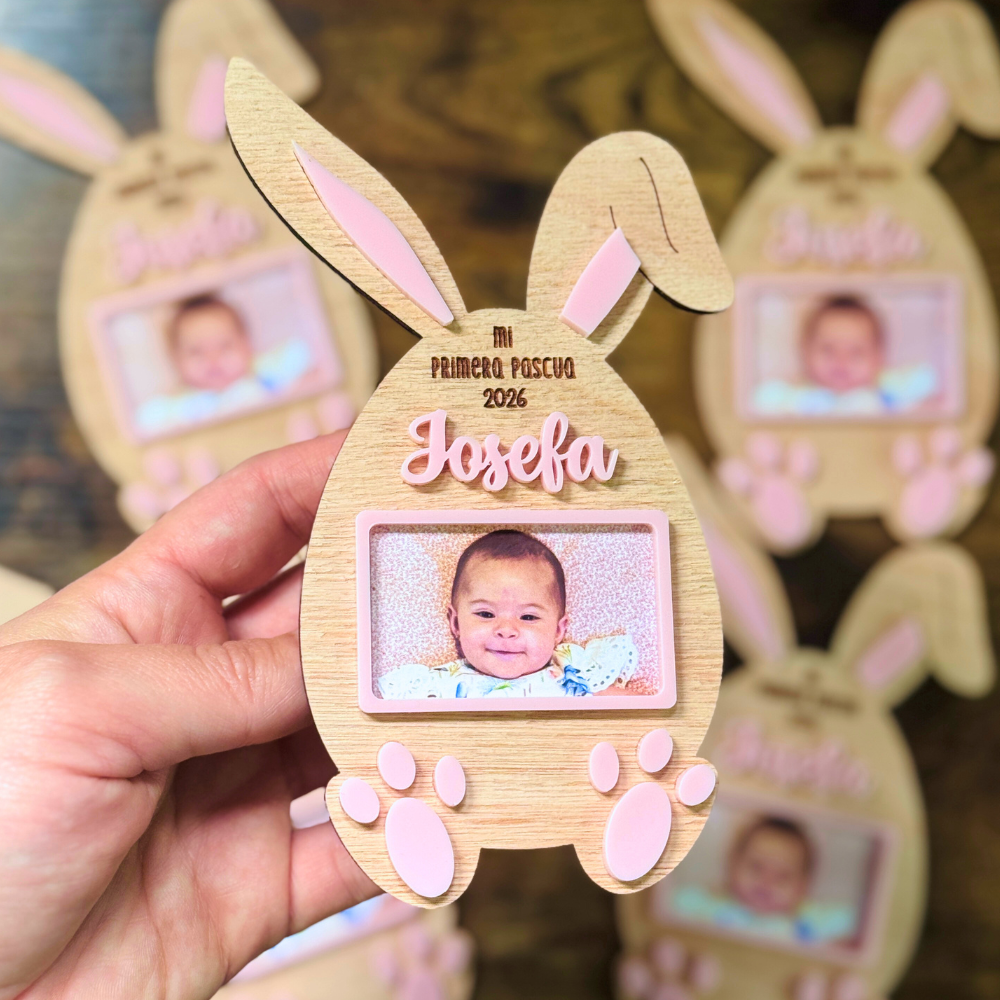 Imán de Pascua con Foto