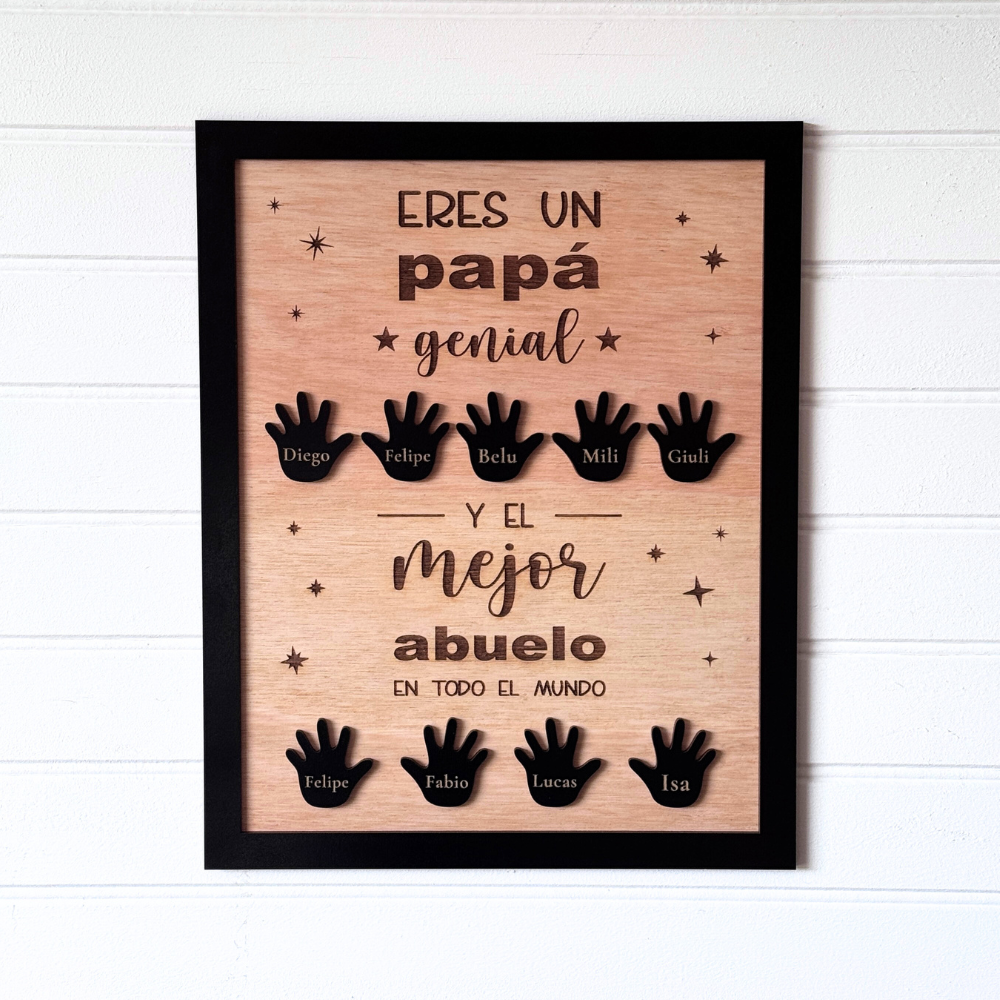 Decoración Padres y Abuelos Manitos