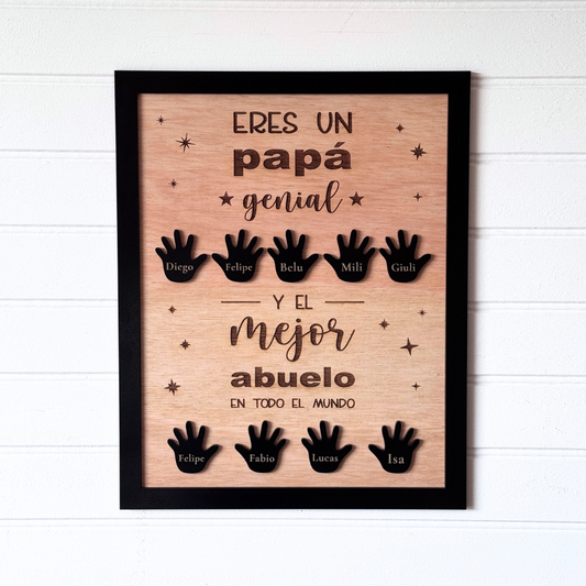 Decoración Padres y Abuelos Manitos