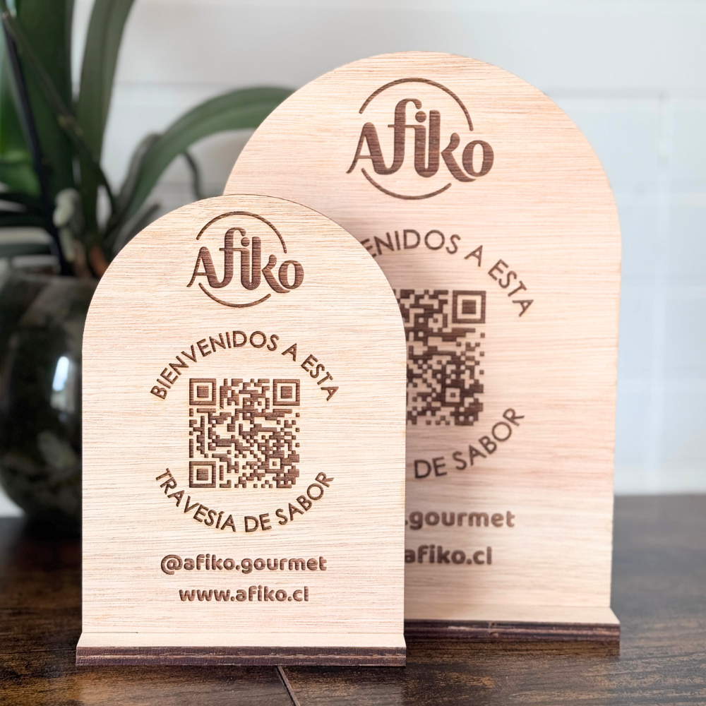 Letrero Grabado QR
